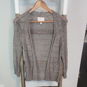 Banana Republic Brown Cardigan Sweater Ribbed Knit